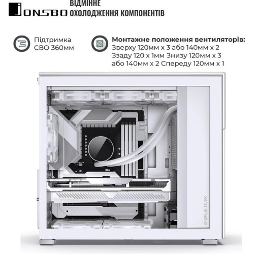 Корпус JONSBO D41 MESH SC White