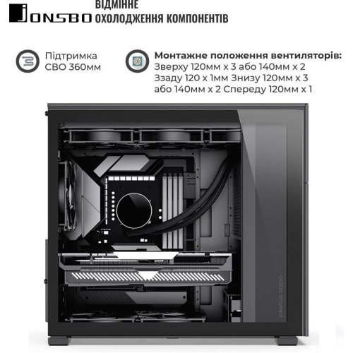 Корпус JONSBO D41 MESH Black