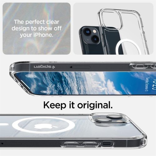 Чохол Spigen для Apple iPhone 14 Plus Ultra Hybrid MagFit, White