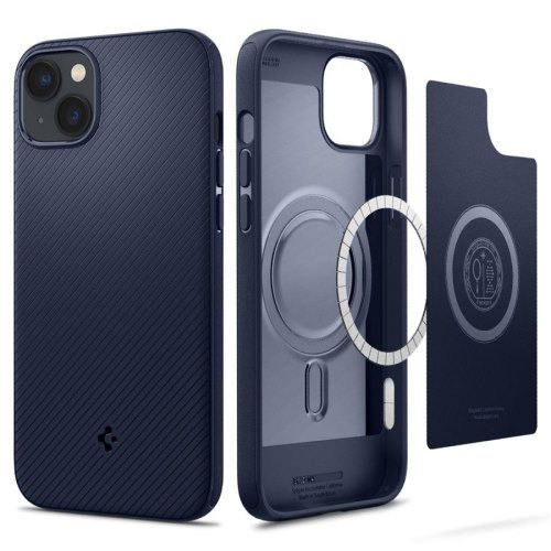 Чохол Spigen для Apple Iphone 14 Mag Armor MagFit, Navy Blue