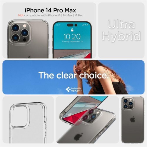 Чохол Spigen для Apple Iphone 14 Pro Max Ultra Hybrid, Frost Clear