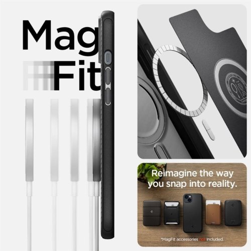 Чохол Spigen для Apple iPhone 14 Mag Armor MagFit, Matte Black