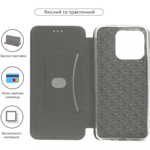 Чохол-книжка G-Case для Xiaomi Redmi 12C / 11A Black (ARM65969)