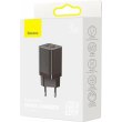 МЗП Baseus Super Si Pro Quick Charger Type-C+USB 30W, Black
