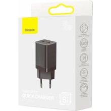 МЗП Baseus Super Si Pro Quick Charger Type-C+USB 30W, Black