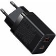 МЗП Baseus Super Si Pro Quick Charger Type-C+USB 30W, Black