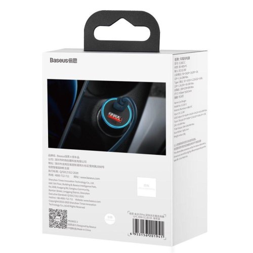 АЗП Baseus Pro Dual Quick U+C 40W(CCJD-03) Blue