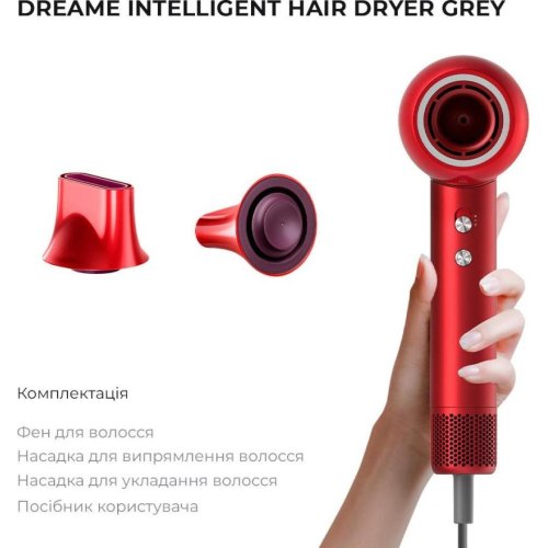 Фен для волосся Xiaomi Dreame Intelligent Hair Dryer Red (AHD5-RE0)