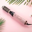 Фен-щітка Remington Coconut Smooth, 1000Вт, 2 режими, іонізація, хол. обдув, 2 насадки, чорно-рожевий