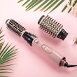 Фен-щітка Remington Coconut Smooth, 1000Вт, 2 режими, іонізація, хол. обдув, 2 насадки, чорно-рожевий