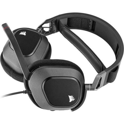 Гарнітура ігрова дротова, Corsair HS80 RGB Headset Carbon (CA-9011237-EU)