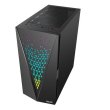 Корпус без БЖ, 2E GAMING GALAXY (G2055)MidT, 2xUSB2.0,1xUSB3.0, 3x120мм ARGB+стрічка, скло (бічна панель),без БЖ,чорний