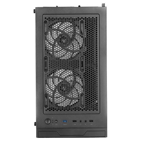 Корпус без БЖ, 2E GAMING GALAXY (G2055)MidT, 2xUSB2.0,1xUSB3.0, 3x120мм ARGB+стрічка, скло (бічна панель),без БЖ,чорний