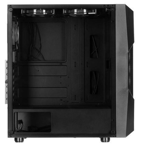 Корпус без БЖ, 2E GAMING GALAXY (G2055)MidT, 2xUSB2.0,1xUSB3.0, 3x120мм ARGB+стрічка, скло (бічна панель),без БЖ,чорний