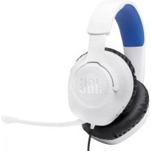 Гарнітура дротова, JBL Quantum 100P for PS White/Blue (JBLQ100PWHTBLU)
