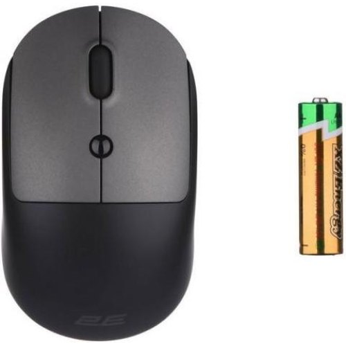 Мишка бездротова, 2E MF218 Silent WL BT Black/Gray