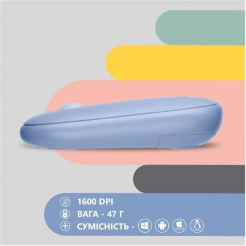Мишка бездротова, 2E MF300 Silent WL BT Stone blue