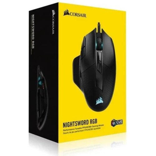 Миша CORSAIR Nightsword RGB Tunable FPS/MOBA USB Black (CH-9306011-EU)