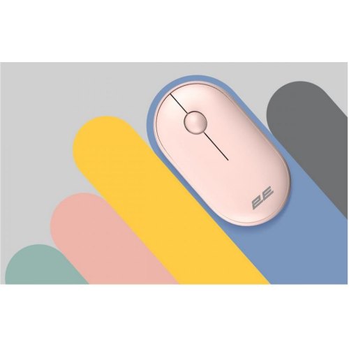 Мишка бездротова, 2E MF300 Silent WL BT Mallow pink