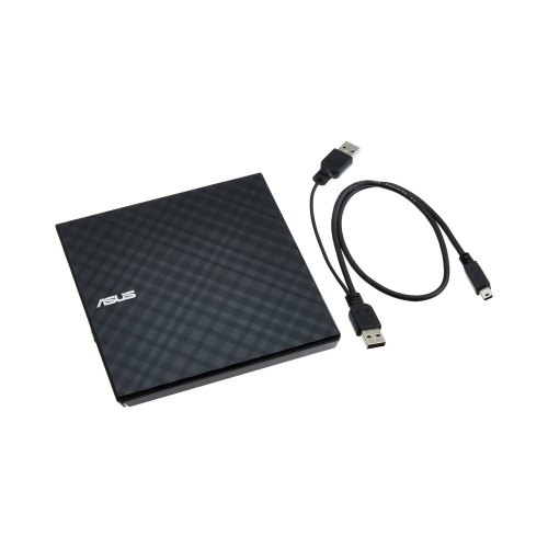 привід DVD+-R/RW SLIM зовнішні й USB 2.0 SDRW-08D2S-ULITE/BLACK/ASUS