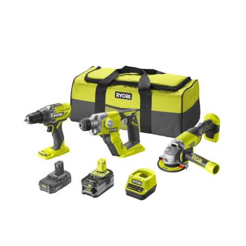 Набір із трьох акумуляторних інструментів RYOBI ONE+ RCK183C-242S