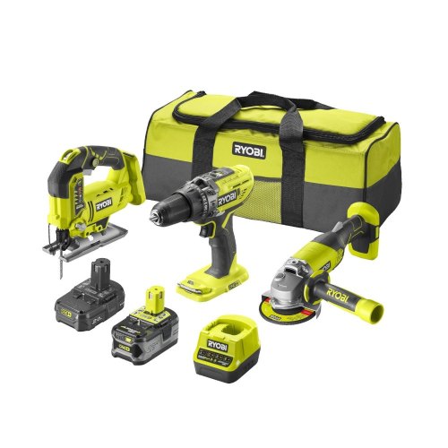 Набір із трьох акумуляторних інструментів RYOBI ONE+ RCK183B-242S