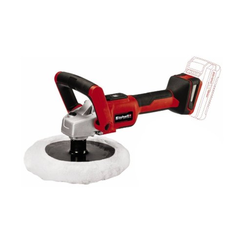 Шліфмашина полірувальна Einhell CE-CP 18/180 Li E - Solo, PXC акум, d180 мм, 18В, 500-3000 об/хв, 1.48 кг (без АКБ і ЗП)