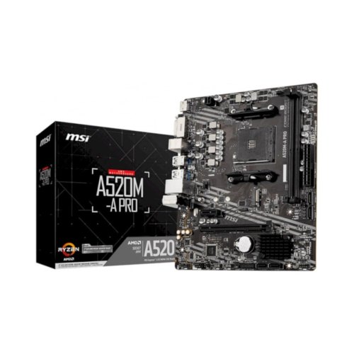Материнcкая плата A520M-A PRO sAM4 A520 2xDDR4 HDMI-DVI mATX