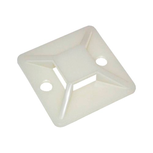 Майданчик самоклейний під хомут 25х25 мм (100 шт) White