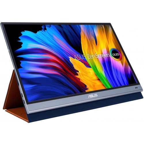 Монітор портативний Asus 15.6 ZenScreen MQ16AH mHDMI, 2xUSB-C, OLED, 1ms, DCI-P3 100%, HDR10, Cover