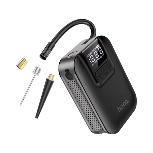 Автомобільний насос HOCO S53 Breeze portable smart air pump Black