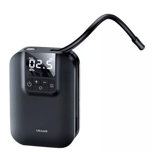 Автомобільний насос Usams US-ZB215 Mini Car Air Pump 5000mAh Black