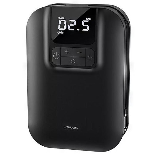 Автомобільний насос Usams US-ZB215 Mini Car Air Pump 5000mAh Black