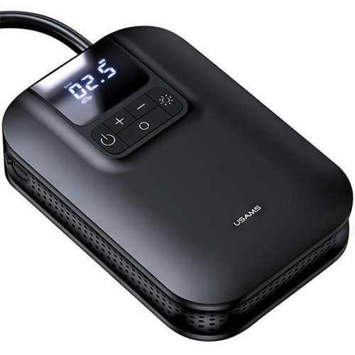 Автомобільний насос Usams US-ZB215 Mini Car Air Pump 5000mAh Black