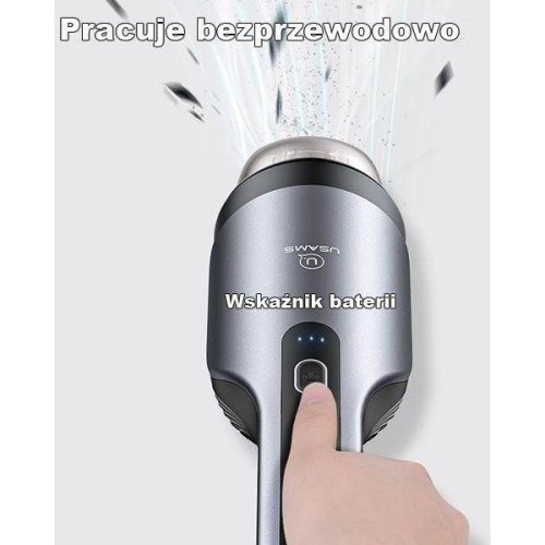Автомобільний пилосос Usams US-ZB108-1 Mini Handheld Vacuum Cleaner Black