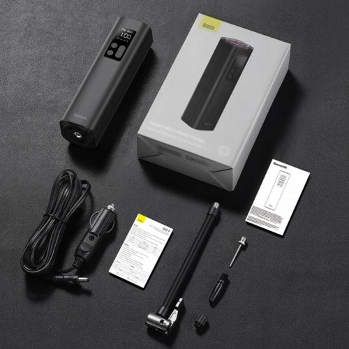 Автомобільний насос Baseus Super Mini Inflator Pump Black