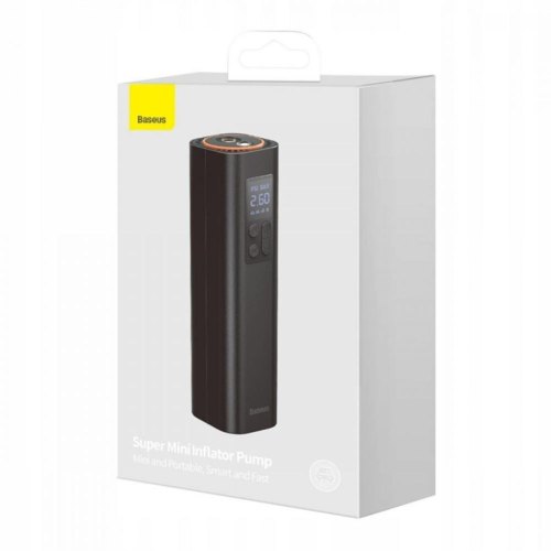 Автомобільний насос Baseus Super Mini Inflator Pump Black