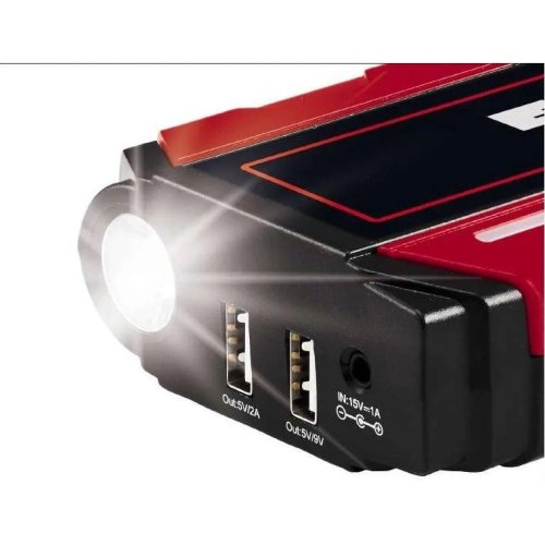 Пусковий пристрій Einhell CE-JS 12 Jump Starter Power Bank, для автомобілів, 11100мАг, 2хUSB 5В, 12В, пуск 400А
