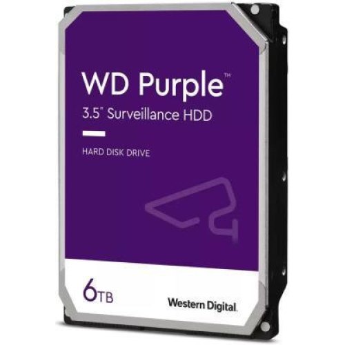 Жорсткий диск 3.5 WD Purple 6TB/5400/256/S3.0 (WD64PURZ)