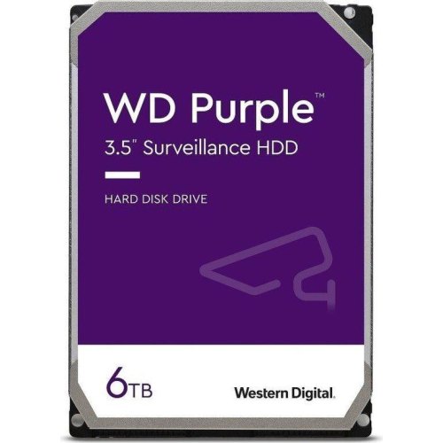 Жорсткий диск 3.5 WD Purple 6TB/5400/256/S3.0 (WD64PURZ)