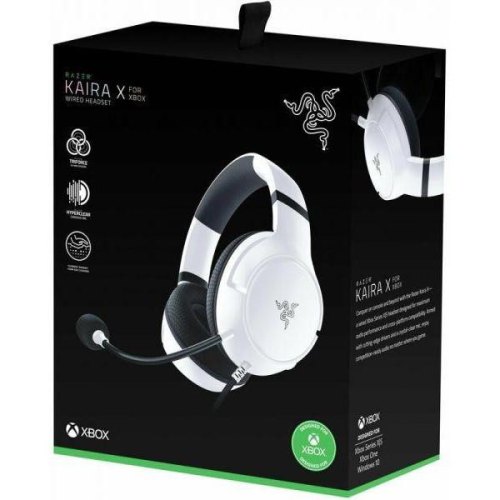 Гарнітура ігрова дротова, Razer Kaira X for Xbox White (RZ04-03970600-R3M1)