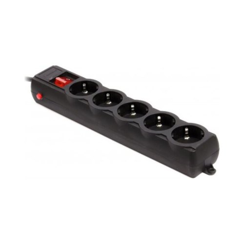 Gembird SPG5-G-10B-PRO Black, 5 розеток, 3м