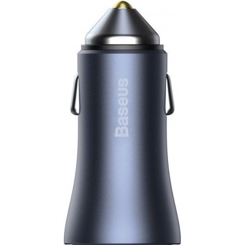 АЗП Baseus Golden  Contactor Pro 40W 2USB + Cable Type-C 5A (1m) (dark gray)