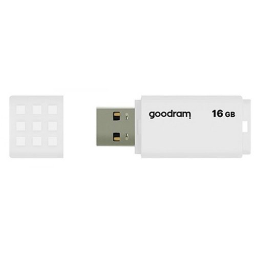 USB флеш, 16GB, GoodRam UME2 White (UME2-0160W0R11) пластик, білий, USB 2.0