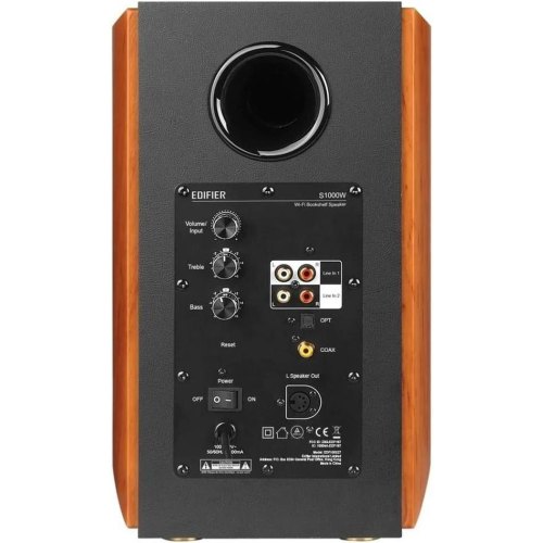 Акустична система 2.0, Edifier S1000W Brown 120W Bluetooth Wi-Fi Hi-Res