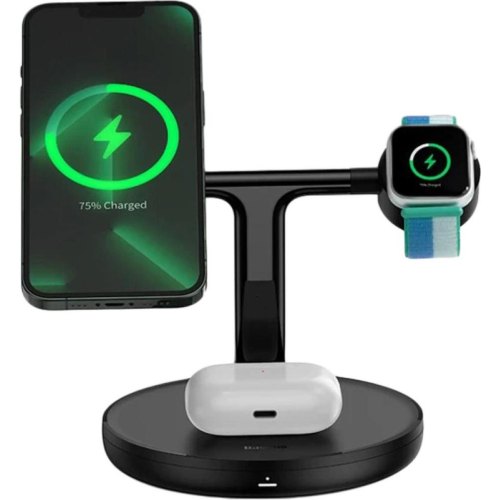 БЗП Baseus Swan 3-in-1 Wireless Magnetic Charging Bracket 20W Black Universal version Black