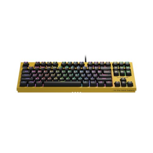 Клавіатура дротова, механічна HATOR Skyfall TKL PRO ENG/UKR/RUS (HTK-657) Yellow