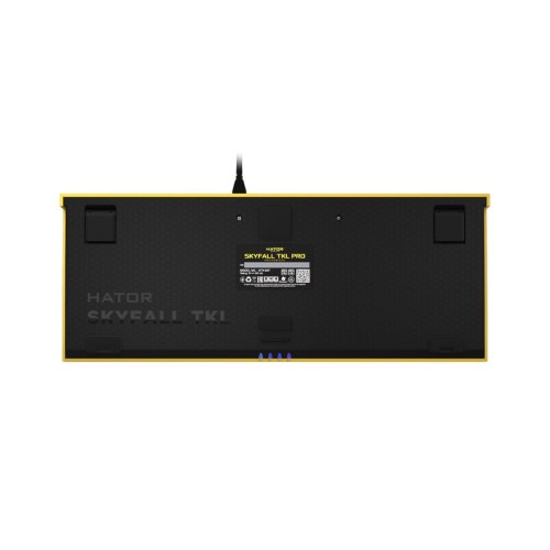 Клавіатура дротова, механічна HATOR Skyfall TKL PRO ENG/UKR/RUS (HTK-657) Yellow