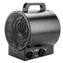 Обігрівач NEO теплова гармата, 2 кВт, нерж. сталь, 50м2, 253 м3/ч