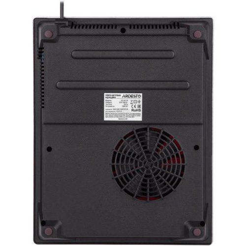 Плитка настільна Ardesto індукційна, комфорок - 1 на 1.8кВт, керування - сенсорне, таймер, boost, чорний